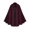 Medieval Grim Reaper Halloween Costume Cloak Cape Adult Cosplay Stage Performance Robe with Hood Gothic Black