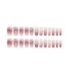 Flower Pearl Setting Pink Long Fake Nails Lightweight and Easy To Stick Fake Nail for Fingernail DIY Decoration