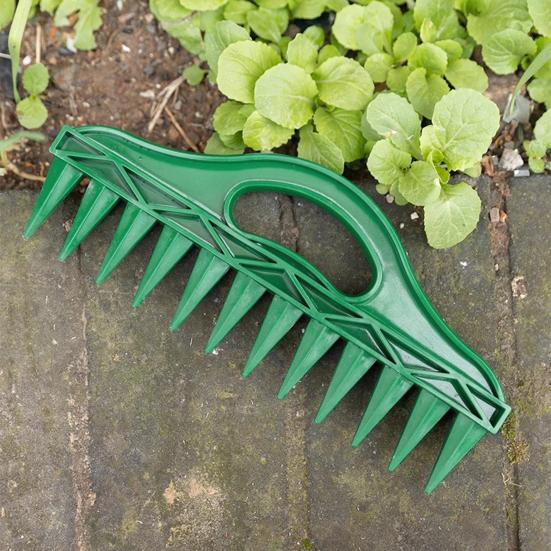 12-Hole Soil Digger Garden Dibber Seeds Spacing Tool Garden Tool for Easy Planting Seeds Raised Bed Planter Box Use