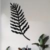 1pc Minimalist Fern Leaf Metal Wall Art Rust Resistant Plant Decor Statue for Living Room Bedroom