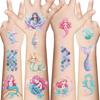 New Cartoon Mermaid Series Tattoo Stickers Waterproof Party Party Gift Funny DIY Fun Face