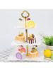 Europäischer dreischichtiger Tortenständer Hochzeitsfeier Desserttisch Süßigkeiten Obstteller Kuchen Selbsthilfe Display Home Tischdekoration Tabletts