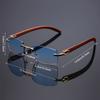 2pc Unisex Frameless Sunglasses for Driving And Fishing UV Protection Cut Edge Design Special for Men And Women