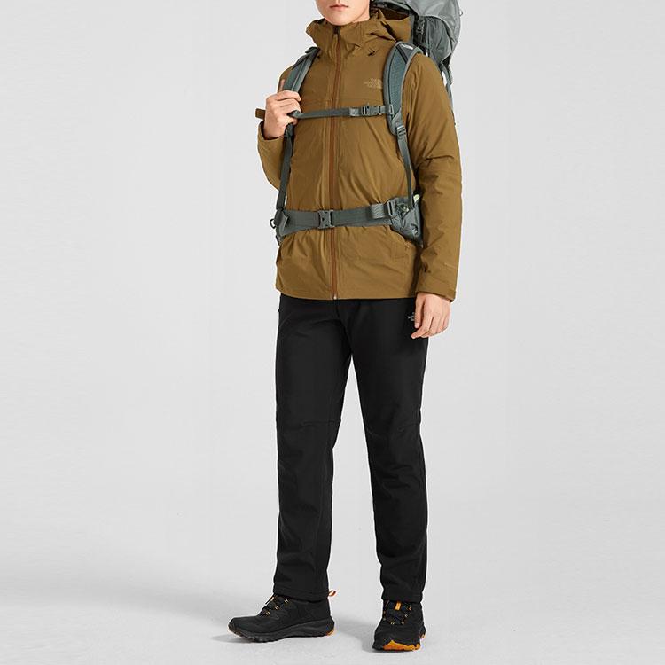 The North Face Windbreaker Jackets Men's Brown Hooded Moderate NF0A4N9T-173
