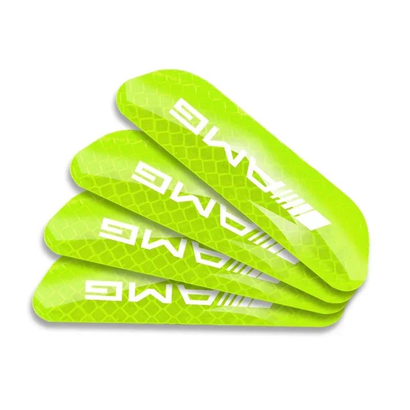 4PCS/set AMG Badge Car Reflective Strips Warning Stickers Car Styling for Mercedes Benz W204 W205 W210 W211 W212 W213 C E Class