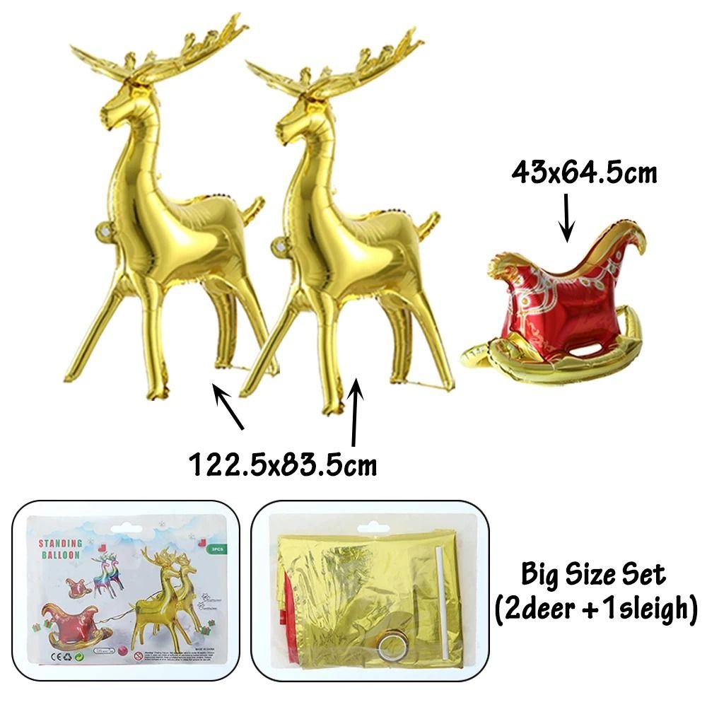 4D Cute Foil Balloons Xmas Party Ornaments Balloons  Home New Year Party Supply