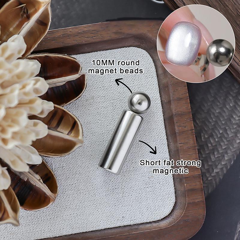 Nail Art Nail Magnetic Stick Cat Eye Magnetic Ball Double End Uv Gel Magnet Tools Manicure Design Tools Glitter Effect Diy