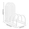 KX4B Stainless Steel Pot Lid Cutting Board Holder Metal Freestanding Stand