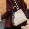 Cowhide Women's Bags, Niche Fashion, Generous and Practical Vertical Square Bags, Shopping Bags, Oblique Shoulder Bags.