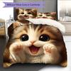 Cartoon Pattern Bedding Quilt Set Quilt Cover Pillowcase Home Decoration Birthday Gift (1 * Duvet Cover + 2 * Pillowcase, Without Core)