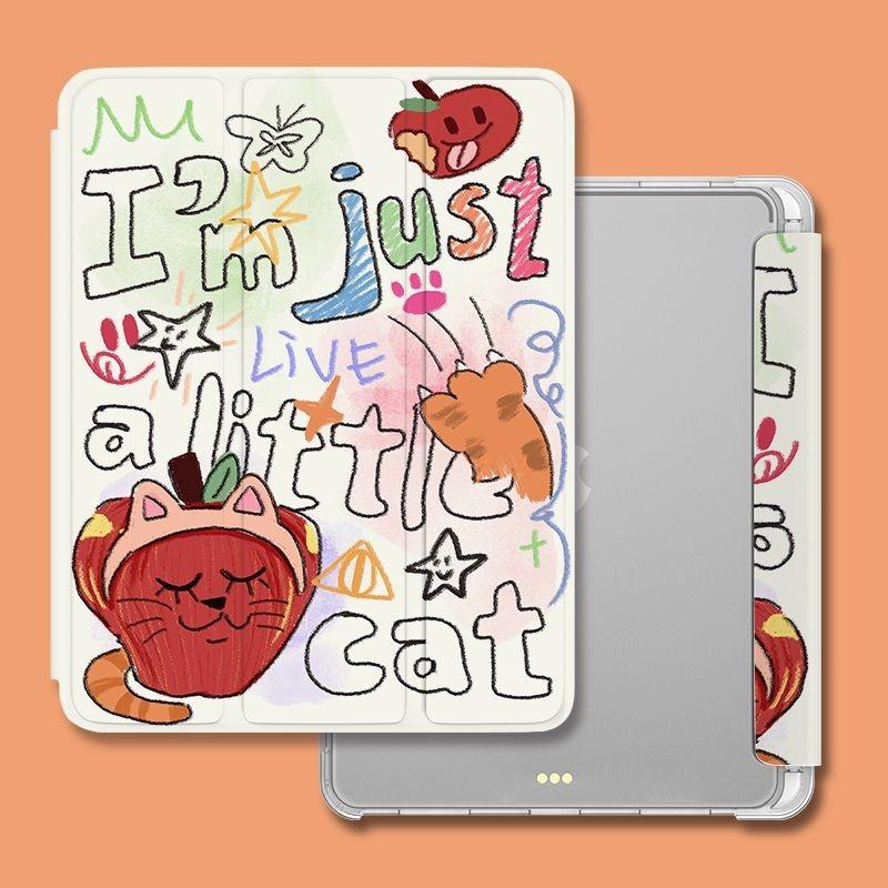 

Высококачественный смарт-чехол для iPad с креативным рисунком каракулей Apple для iPad Air6 11 13 Air4 Air5 10,9 2021 9, 8, 7, 10,2 с подставкой для карандашей iPad Air6（13）