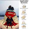 1pc Superman Flannel Throw Blanket Soft, Warm & Cozy for Couch, Bed, Office, and Travel Versatile All Season Gift, Christmas Present