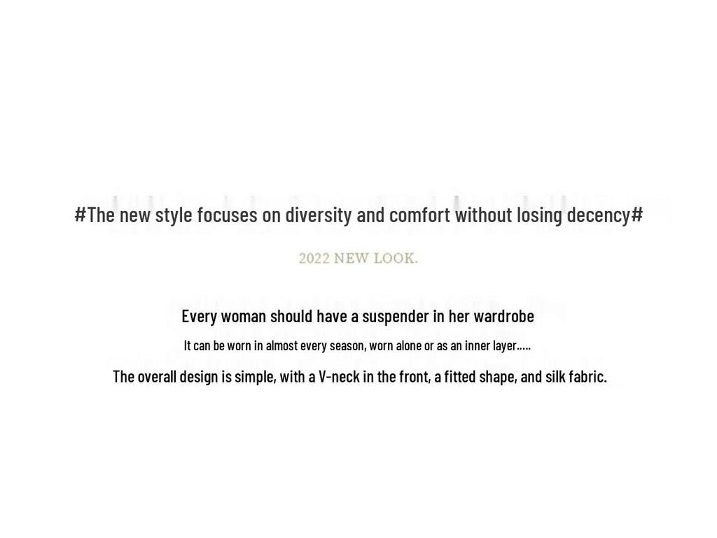 Women's 24-Year Printed Silk Camisole - Round Neck and V-Neck Satin Mulberry Silk Top for Summer Suit Layering