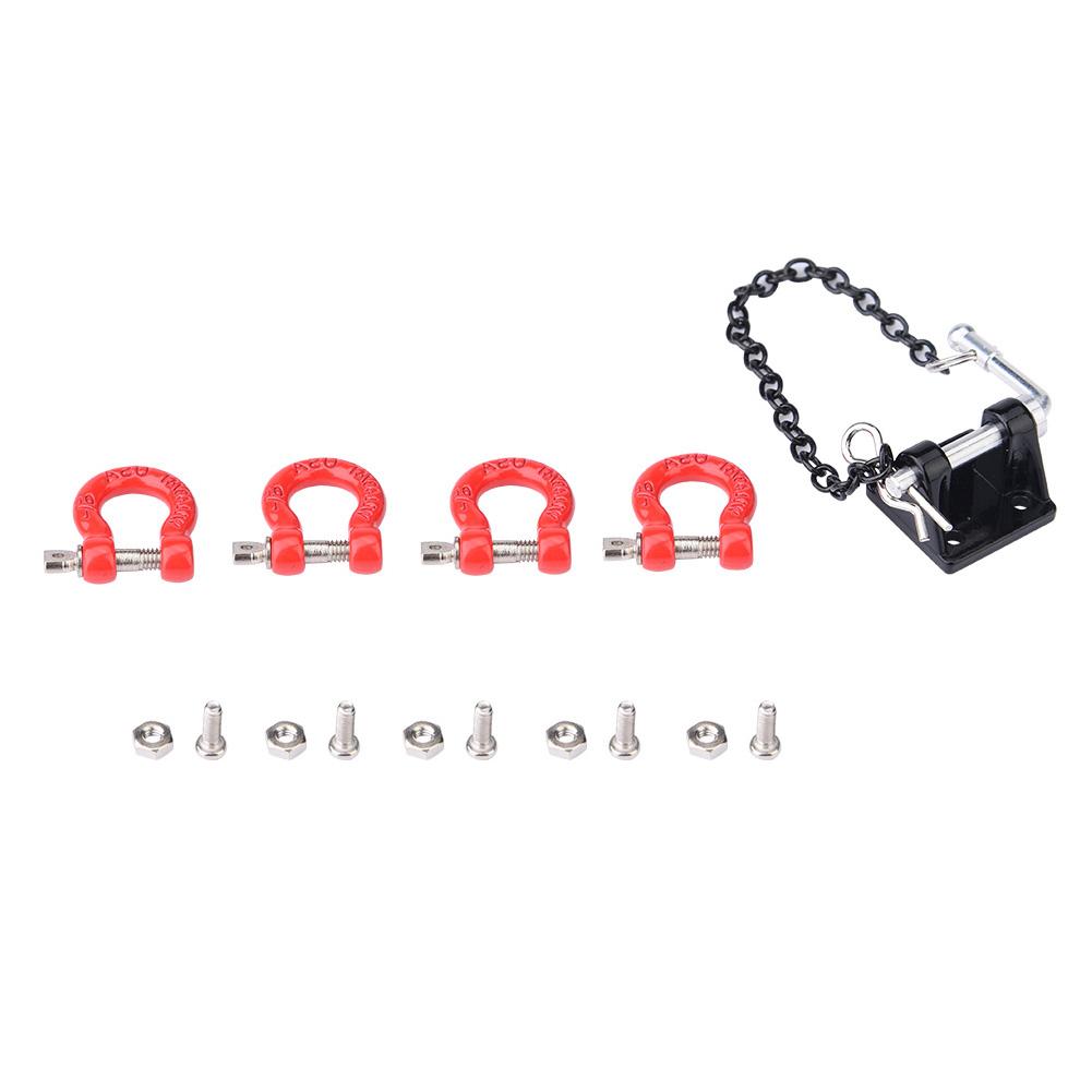 

RC Crawler Metal Tow Hook Buckle Tow Chain 1 10 Trailer Hook for SCX10 Car Remote Control Part
