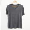T-shirt elasticizzata estiva da uomo T-shirt morbida e traspirante a maniche corte per dormire per uomo T-shirt basic casual con scollo a V T-shirt per allenamento in palestra per la casa