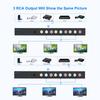 RCA AV Přepínač Rozbočovač Box 4 Vstupy 3 Výstupy AV Audio Video Signál Kompozitní Přepínač s Dálkovým Ovládáním