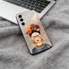 A-Artist F-Frida K-Kahlos Black Soft Silicone Phone Case for Samsung Galaxy A73, A71, A72, A70, A53, A52, A51