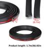 H Type Car Seal Strip For Windshield Reduce Noise Front Windshield Weather Stripping Rubber Flexible Anti UV Sealing Strip 1-2M