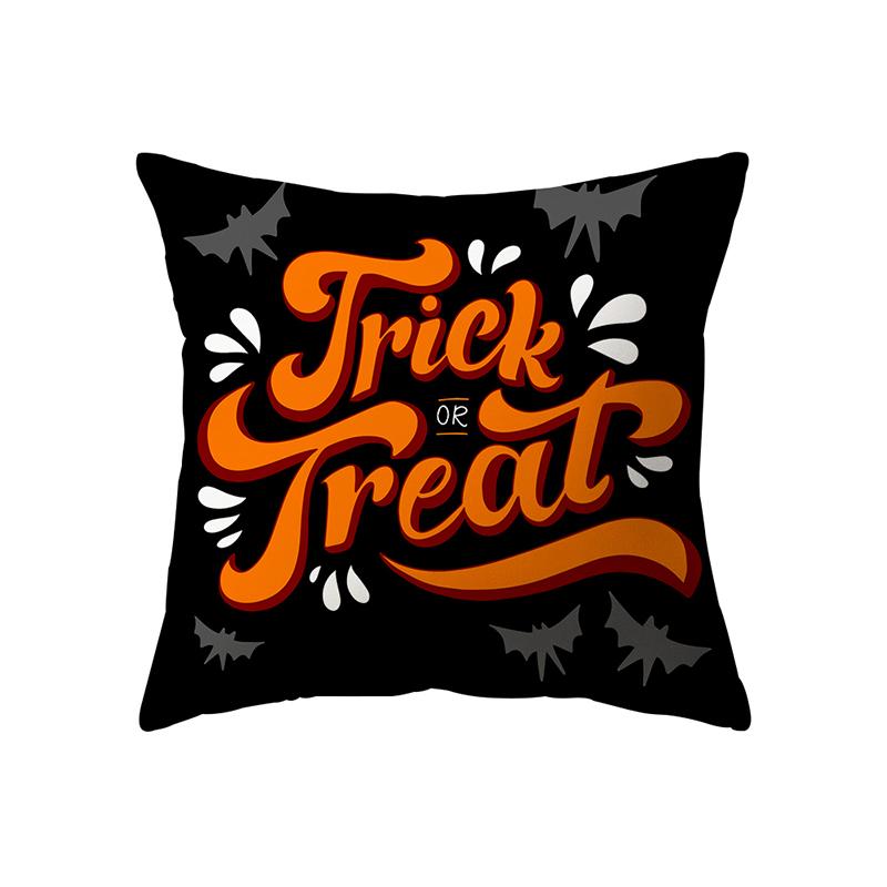 Pumpkin Halloween Theme Pillow Cover Sofa Cushion  Holiday Gift Party Decoration Home Decor