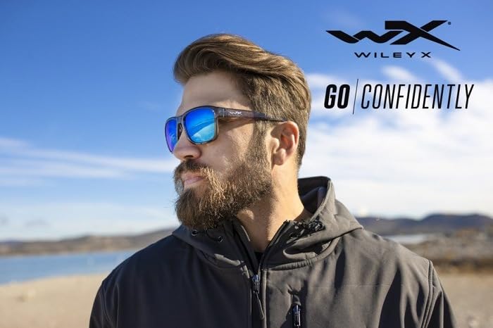 Trek Polarized Smoke Matte Black AC6TRK18 [Wiley X] Sunglasses, Lenses, Frame,