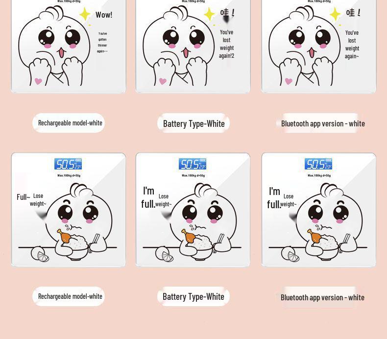 Rechargeable Household Electronic Weight Scale - Precise & Stylish for Health Management