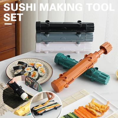 1 Stück Sushi-Werkzeuge, Sushi-Set mit Bambus-Sushi-Rollmatte für Anfänger, Heim-DIY-Sushi-Form-Set für Gemüse-Fleisch-Rolle