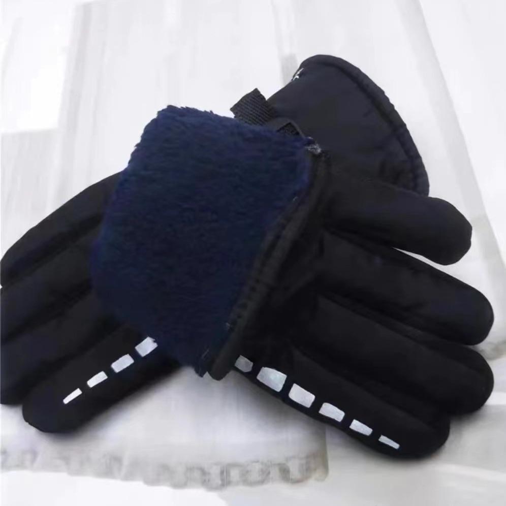 Elektrisch beheizbare Winter-Motorrad- und Skihandschuhe für Herren mit Samtfutter