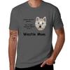 Westie Mom 2 Tshirt Running Gym Short Sleeve Sports Tee