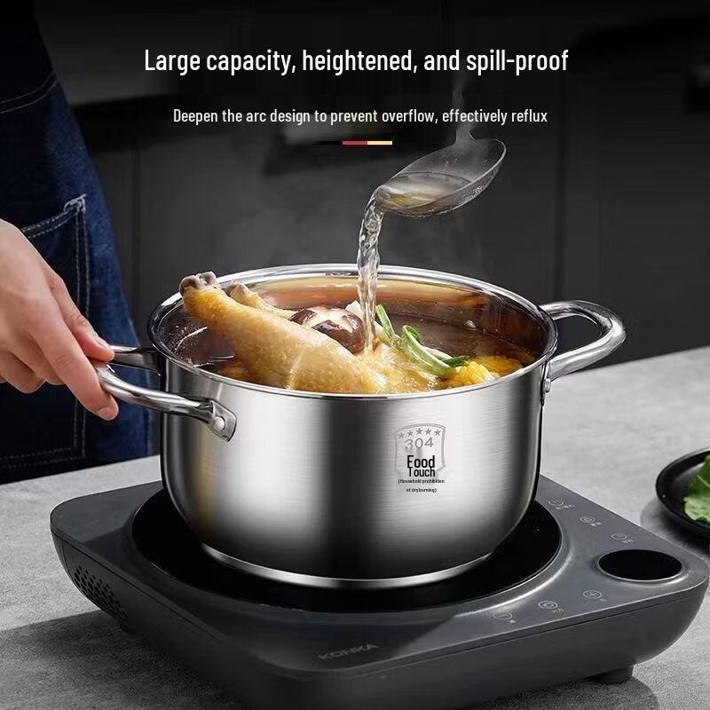 Wutuo 26cm Double-Layer Stainless Steel Steamer & Soup Pot