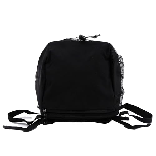 Logo Spark Expandable Bungee Cord Backpack, Black, Large