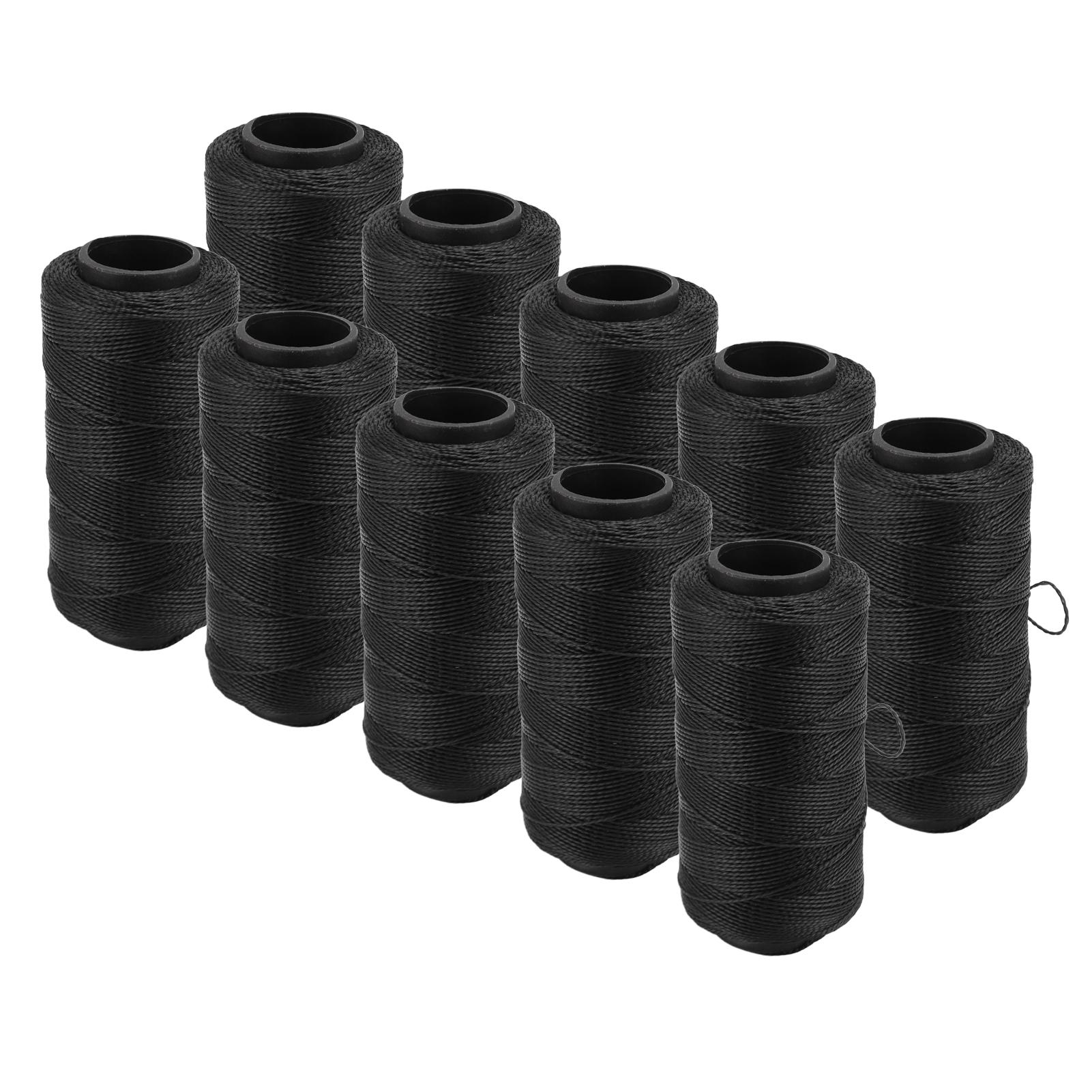 

10 шт. Швейная эластичная нить Водонепроницаемая Износостойкая Мягкая нейлоновая Черная эластичная нить для DIY Вышивки Квилтинга и