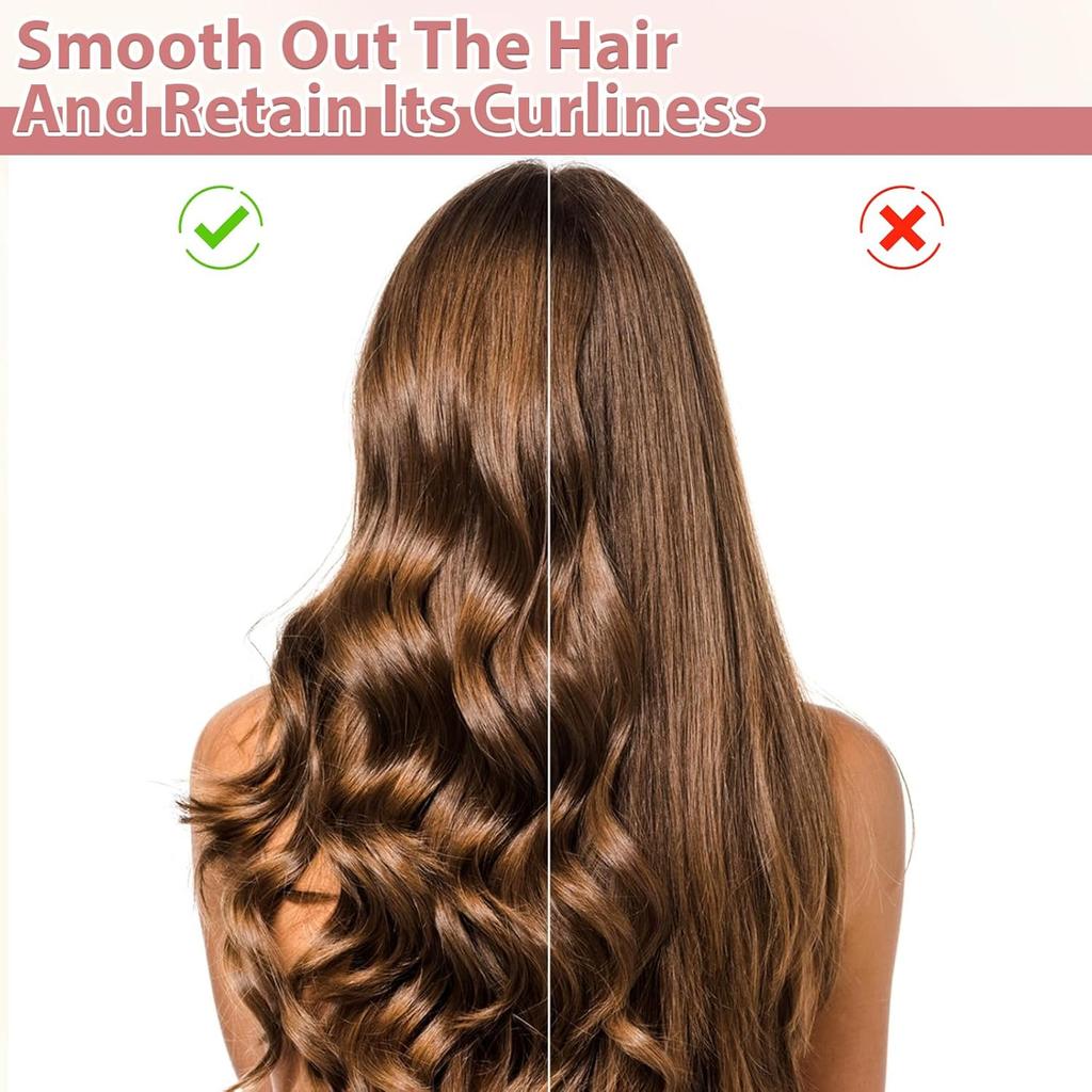 Wide Tooth Comb for Curls, Curly Hair Comb with Double Row Wavy Tooth for Curls Wavy Thick Long Wet Dry Hairs, Detangler Hairs Brush Large Teeth