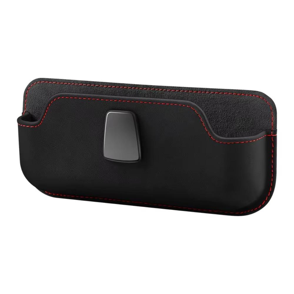 Large Capacity Car Sunshade Glasses Frame Adhesive Type Sunglasses Storage Box  Mobile Phone