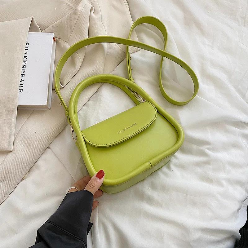 Mini PU Leather Shoulder Crossbody Bags for Women 2023 Summer Hit Simple Fashion Brand Handbags and Purses Female Cute Totes