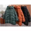 Women Down Jacket Hood Autumn Winter Warm Outwear Casual Loose Over Size Outwear Thick Coat