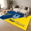 Custom Rug Warrington Wolves Pattern Print Name Text Soft Non‑Slip Floor Carpet for Home Indoor Decoration