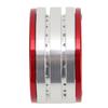 4Pcs 1.9in Aluminium Beadlock Wheel Rims Hubs for SCX10 110 RC Crawler Car (Silver Red)