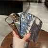 Luxury Electroplated Water Ripple Phone Case For Iphone 11 12 13 14 15 Pro Max Shockproof Bumper Back Cases Cover