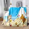 Cartoon Rilakkuma Anime Girls Throws Blanket for Baby Hiking Picnic Bed Super Soft Cute kawaii Flannel Blanket birthday gift