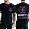 THE EYE BETWEEN TEE Architects Heavy Mental Band Tshirt Cotton Casual Loose Male Tshirts Grunge Unisex Streetwear Men Clothing