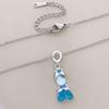 Necklace Women's Summer Aurora Miniature Zirconium New Titanium Steel Necklace Fashion Accessory High-end Lockbone Chain