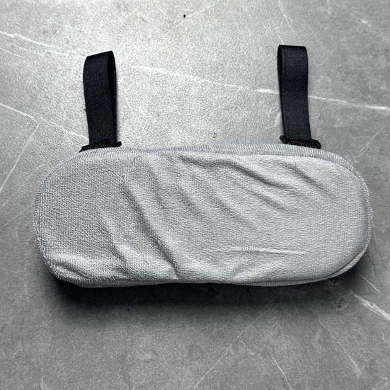 2 Pièces Coussin d'Accoudoir de Chaise de Bureau avec Sangles Réglables Mousse à Mémoire Accoudoir de Chaise de Bureau Gaming