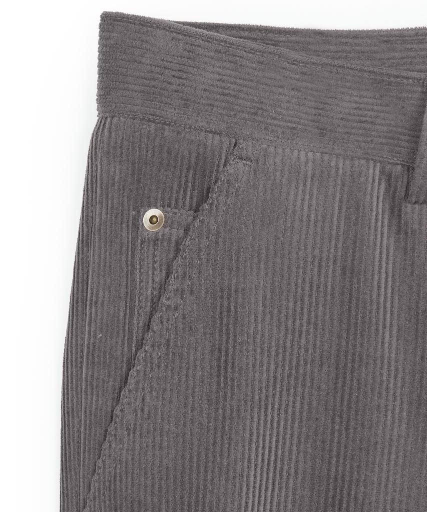 GUVO Corduroy Straight Pants, Gray