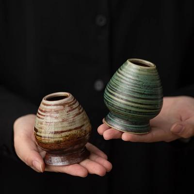 Support pour Fouet à Matcha Support à Fouet à Matcha Vintage Dynastie Song Japonaise Support Chasen en Céramique avec Spirale Vernissée pour la Cérémonie du Thé
