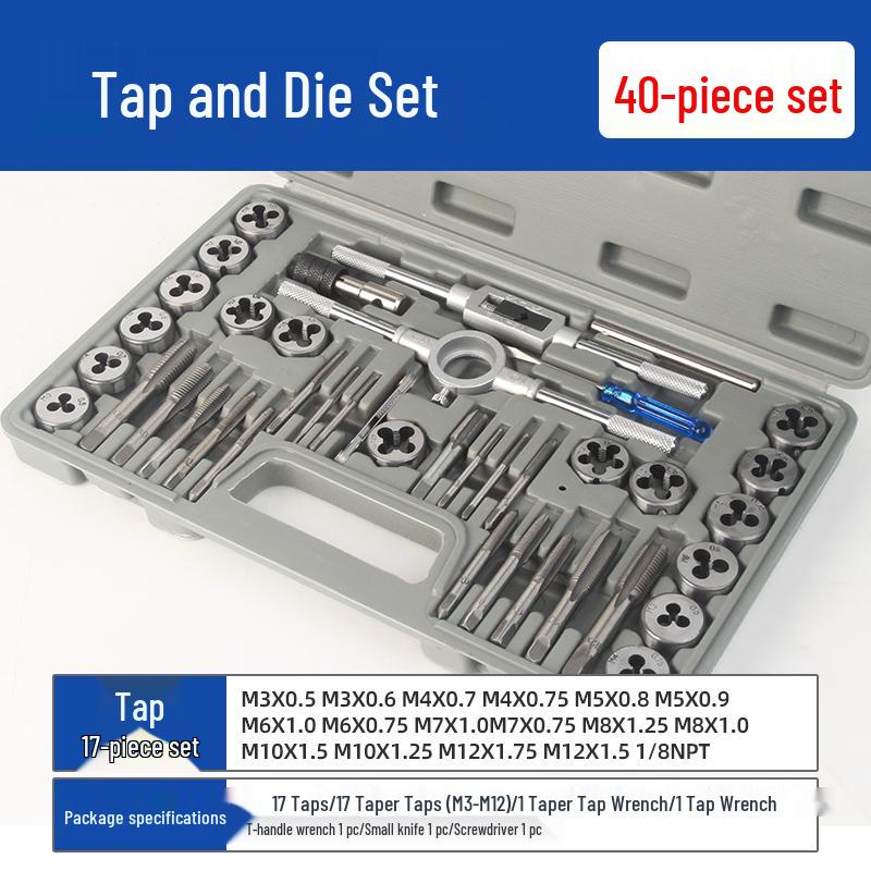 Manual Ratchet Hand Tap Wrench Set for Threading and Reaming