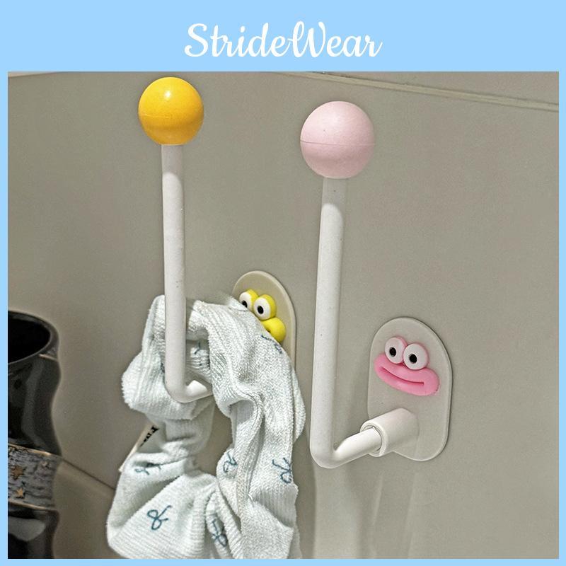 Big Eyes Mouth Design Woman Hair Rings And Hoops Wall Storage Rack For Bathroom Storage And Hair Accessories