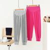 Women's Capri Pants Summer Modal Lightweight Loose-Fit  Casual Loungewear Elastic-Cuff Yoga Pants Sports Outwear