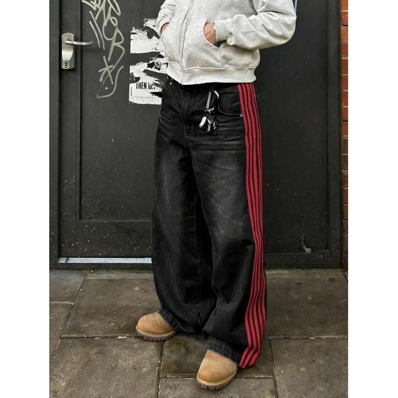 Mens Vintage High-Waisted Straight Cut Denim