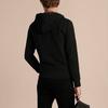 Burberry Men Clarendon Check Hooded Zip-Up Hoodie Black/Grey 40155581