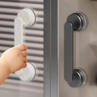 Wasserdichter Saugnapf-Türgriff Wiederverwendbar Abnehmbar Dusch-Schiebetürgriff Anti-Rutsch Glas Türgriff Badezimmer-Hardware
